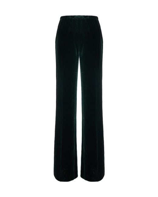 Antonelli Black Fazio Velvet Wide-Leg Pants