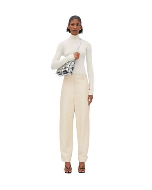 Bottega Veneta Metallic Cassette Logo Padded Mirror Shoulder Bag