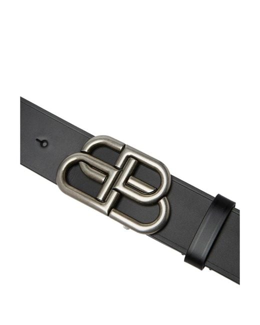 Balenciaga White Bb Extra Belt for men