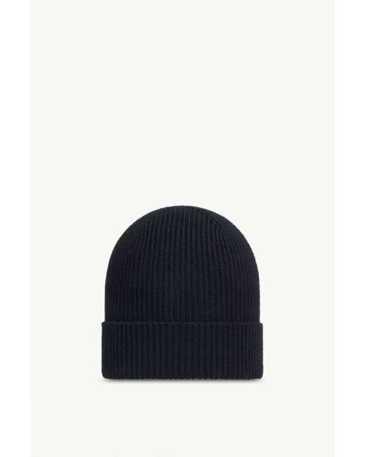 Moncler Blue Wool Beanie for men