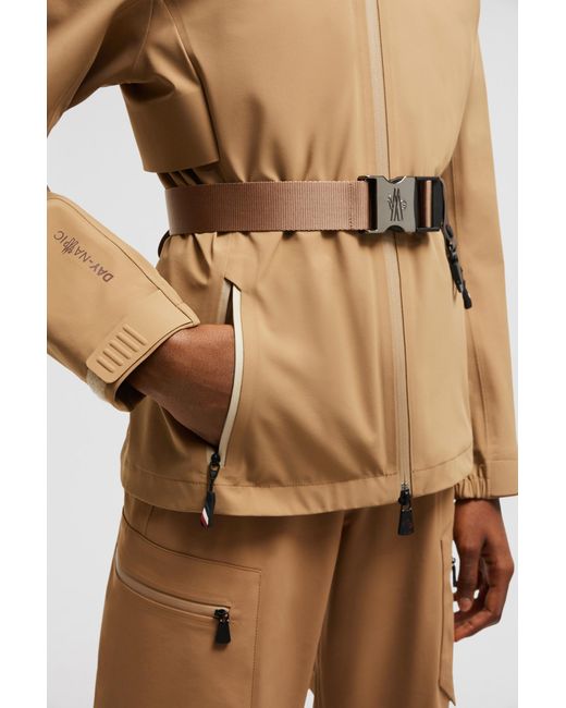 Moncler Natural Fex Hooded Shell Jacket