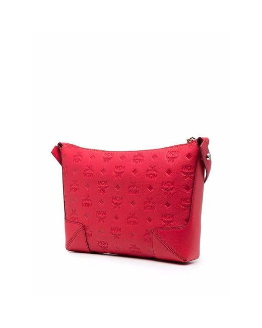 MCM Red Klara Shoulder Bag