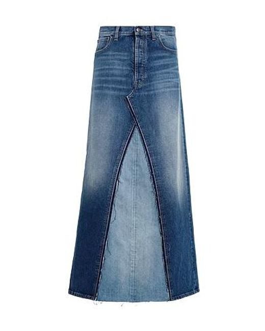 Maison Margiela Blue Dark Wash Denim Skirt