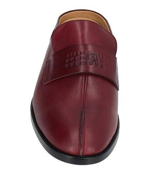 MM6 by Maison Margiela Brown Simple Leather Wooden Clogs