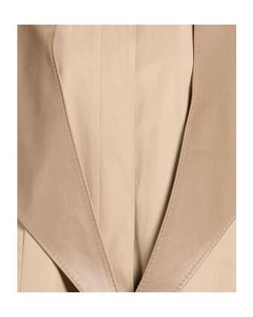 Max Mara Natural Cape-Style Spliced Short Coat