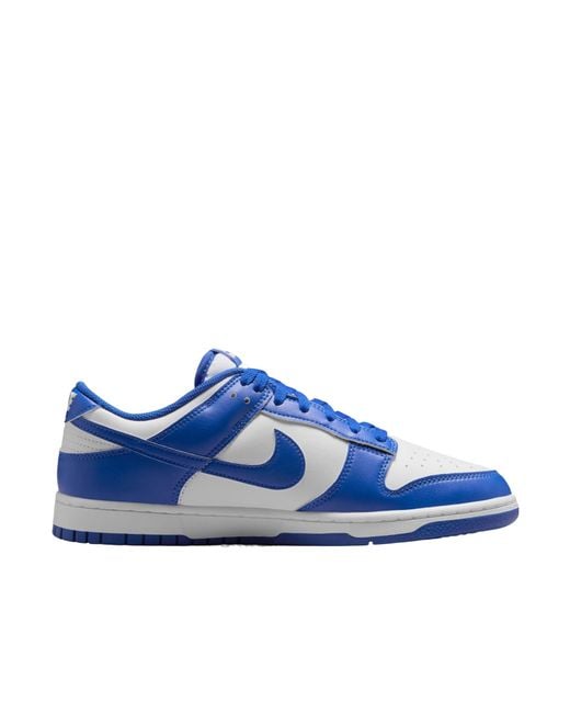 Nike Blue Dunk Low-Top Swoosh Sneakers for men