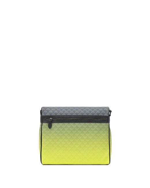 Emporio Armani Yellow Logo Gradient Shoulder Bag for men