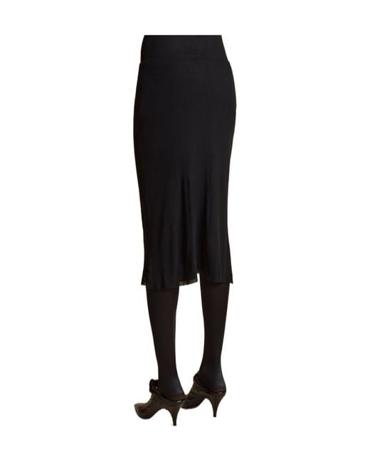 Khaite Black Leema Skirt