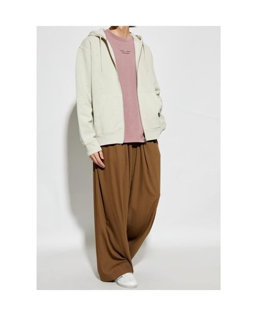 Samsøe & Samsøe White Sapigment Zip-Up Sweatshirt for men