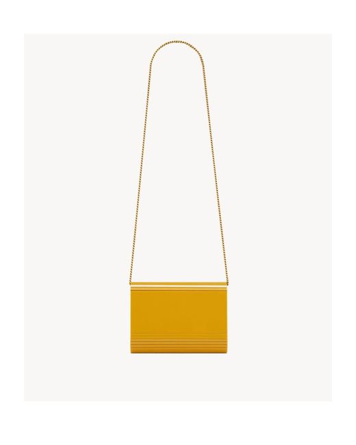 Saint Laurent Metallic Vicky Minaudière Shoulder Bag