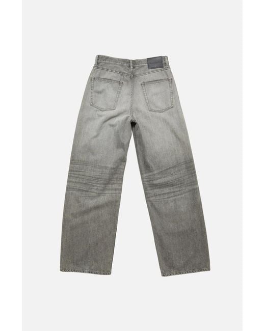 Acne Gray Loose Fit Jeans for men