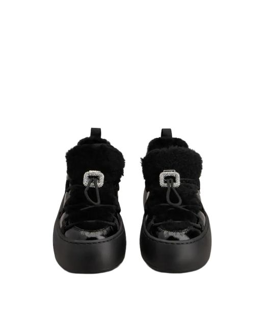 Roger Vivier Black Viv' Up Sneakers