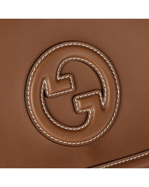 Gucci Brown Blondie Large Top Handle Bag