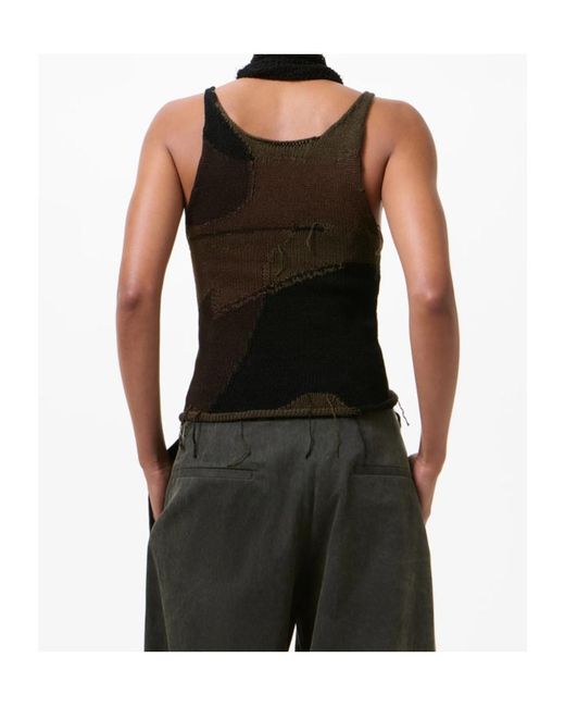 Our Legacy Black Solo Sheer Knitted Tank Top