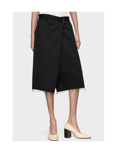 Maison Margiela Black Raw Hem Bermuda Shorts