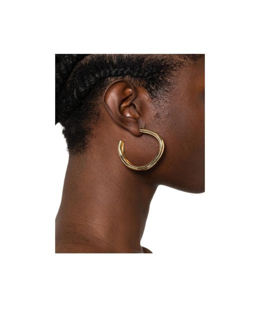 Joseph Brown Bean Xl Organic-Shape Hoop Earrings