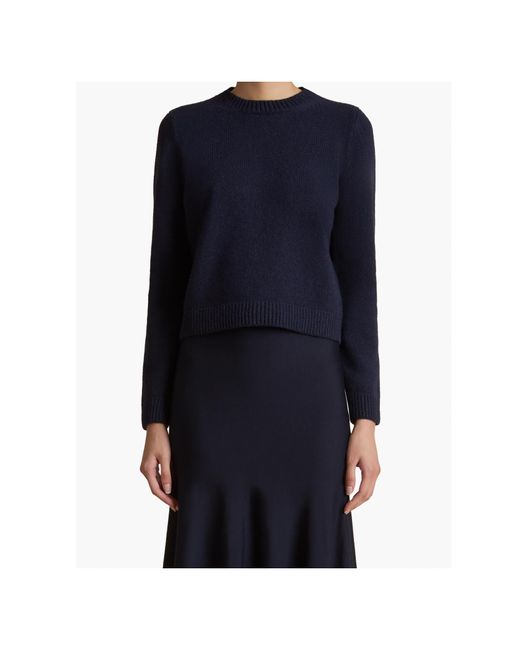 Khaite Blue Cashmere Sweater