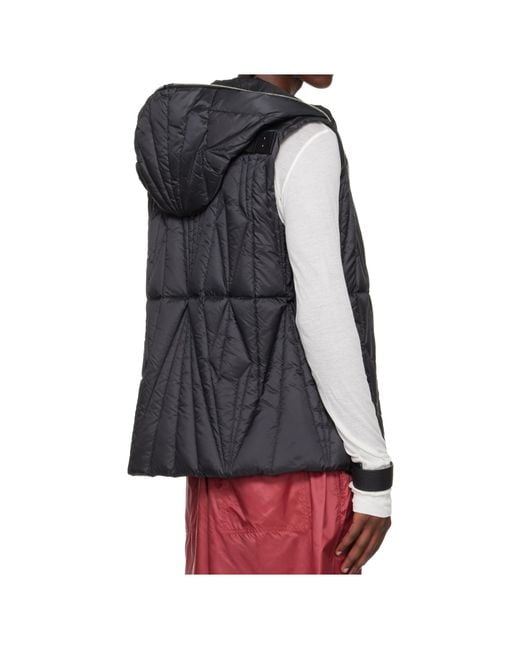 Moncler Black Moncler Rick Owens Geocamo Zipped Waistcoat for men