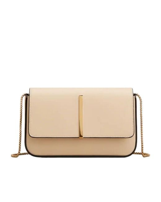 Tod's Natural Di Bag Folio Mini Flap Bag