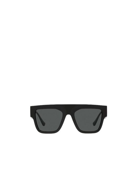 Versace Gray Logo Sunglasses for men