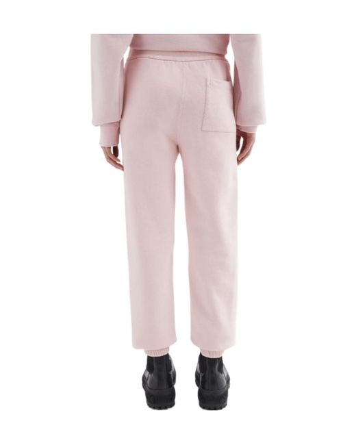 Jil Sander Pink Cotton Terry Track Pants