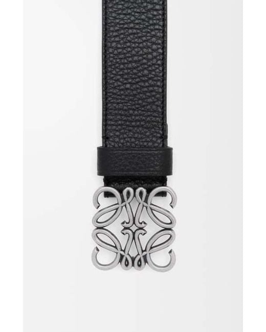 Loewe White Chunky Anagram Belt for men