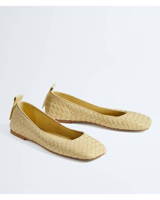 Bottega Veneta Natural Charlotte Ballerina