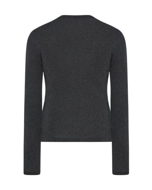 The Row Black Cresp Cardigan