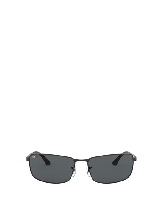 Ray-Ban Gray Rb3498 Rectangular Frame Polarised Sunglasses for men