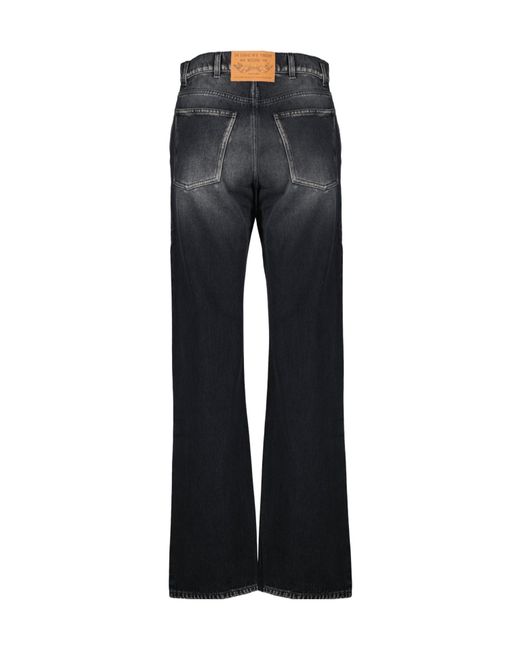 Moschino Black Faded Five-Pockets Jeans