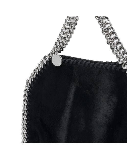 Stella McCartney Black Falabella Chain Linked Mini Tote Bag