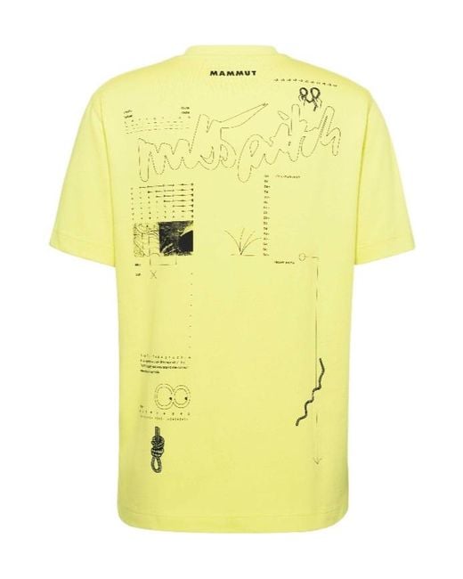 Mammut Yellow Base T-Shirt Multi-Pitch for men