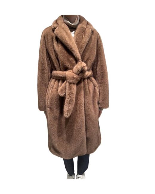 Max Mara Brown Long-Sleeved Coat