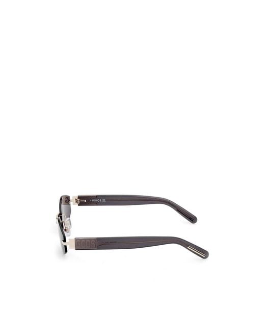 Gcds White Metal Frame Sunglasses for men