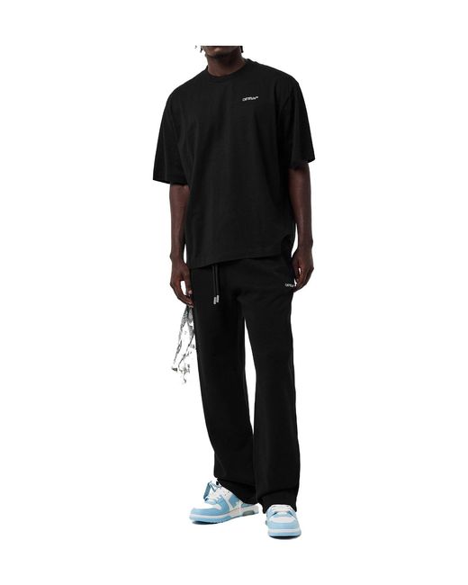 Off-White c/o Virgil Abloh Black Scribble Regular Fit T-Shirt for men