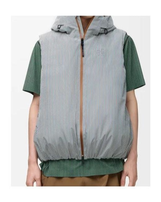 Loewe Gray Puffer Vest for men