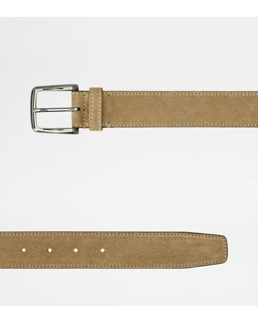 Tod's Natural Basic Leather Belt for men