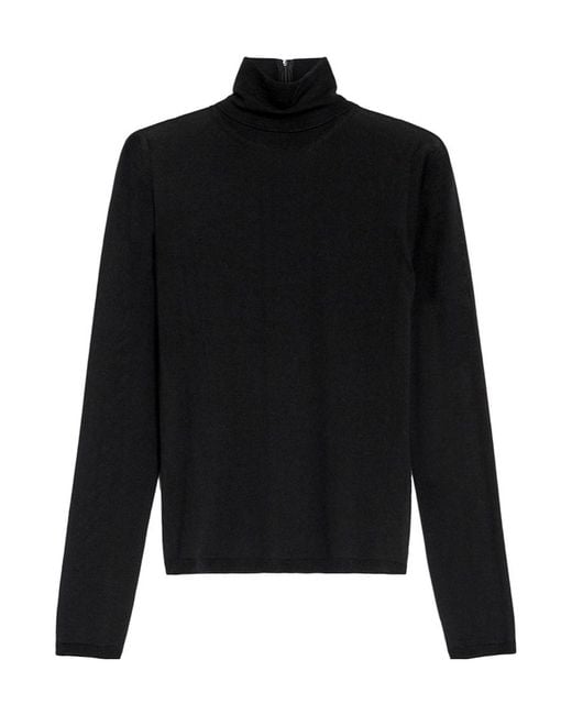 Max Mara Black Adda Turtleneck Long-Sleeved Jumper