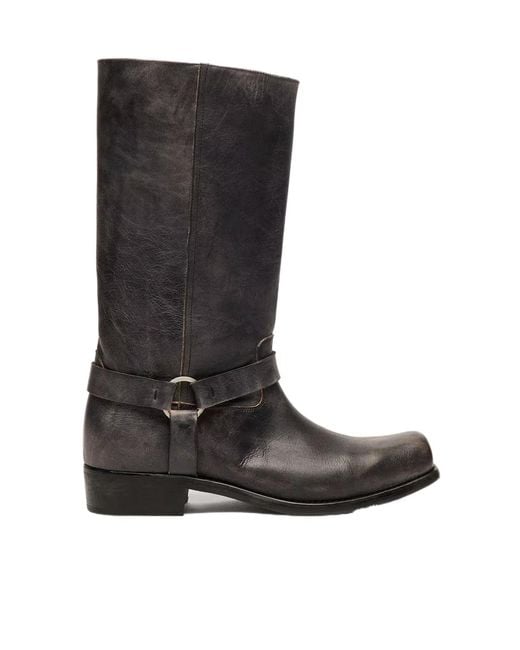 Golden Goose Deluxe Brand Black High Biker Boots