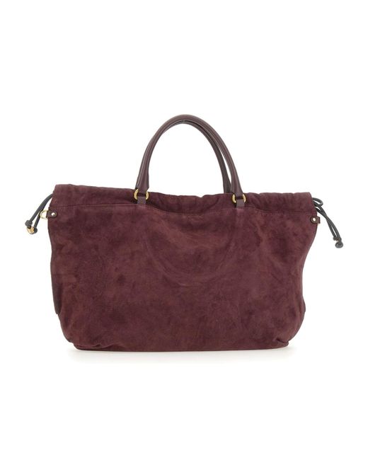 Gianni Chiarini Purple Morgana Top Handle Shoulder Bag