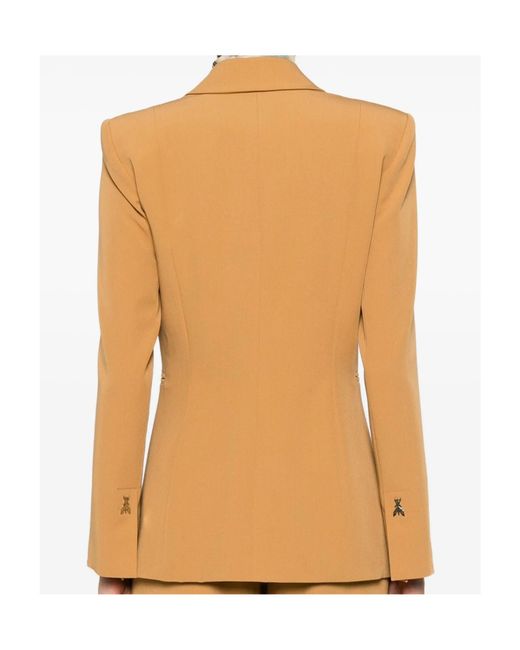 Patrizia Pepe Natural Peak-Lapel Blazer