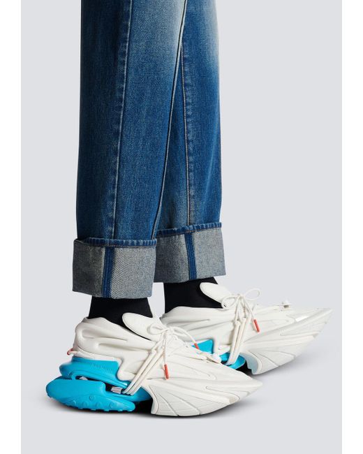 Balmain Blue Unicorn Trainers for men