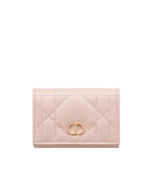 Dior Pink Caro Glycine Wallet