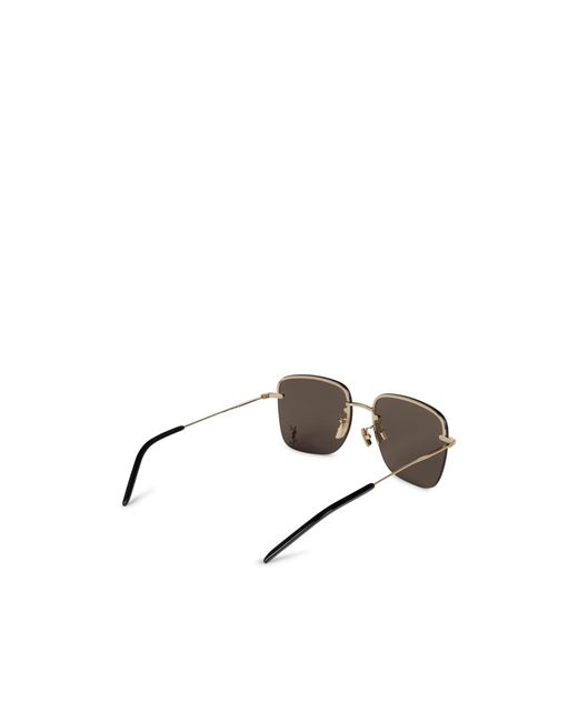 Saint Laurent Metallic 312 Pilot Sunglasses