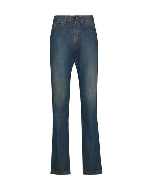 Maison Margiela Blue Americana Wash Straight Leg Jeans