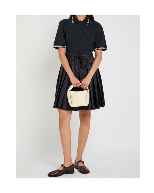 Moncler Black Logo Patch Dress