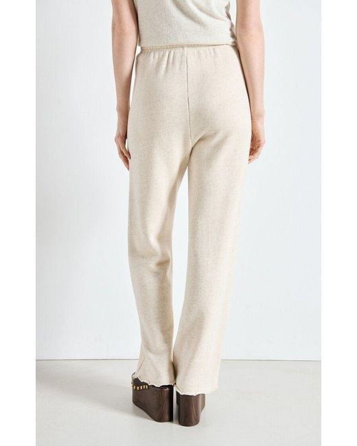 American Vintage White Elastic Waist Casual Pants
