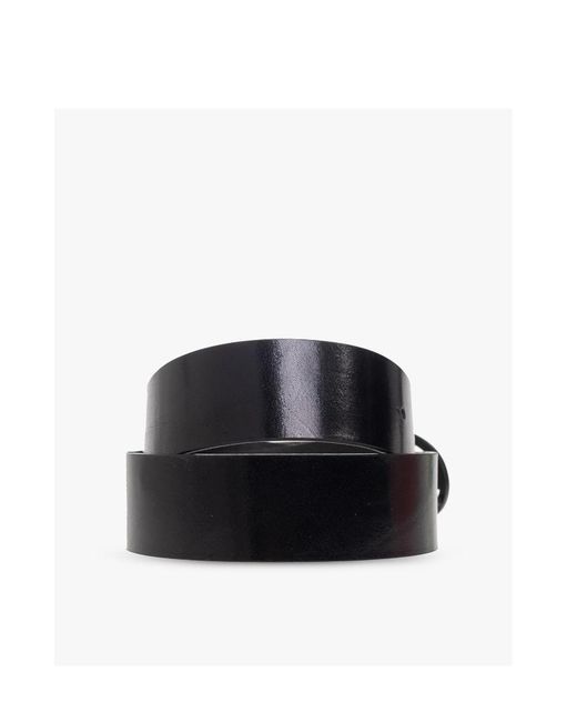 DIESEL Black Oval D Logo B-1Dr Belt for men