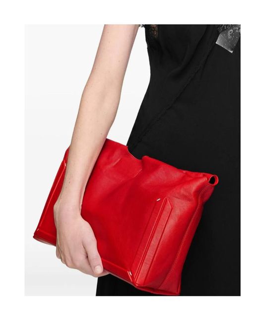 Maison Margiela Red Medium Box Shoulder Bag