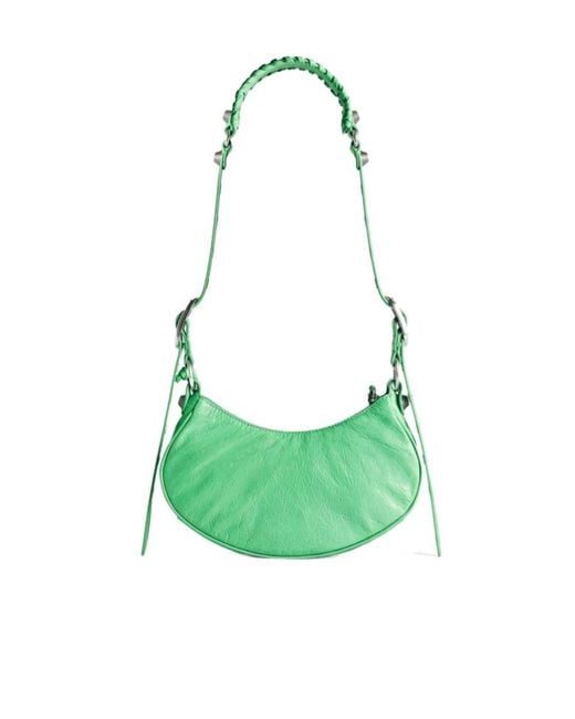 Balenciaga Green Le Cagole Zipped Xs Shoulder Bag